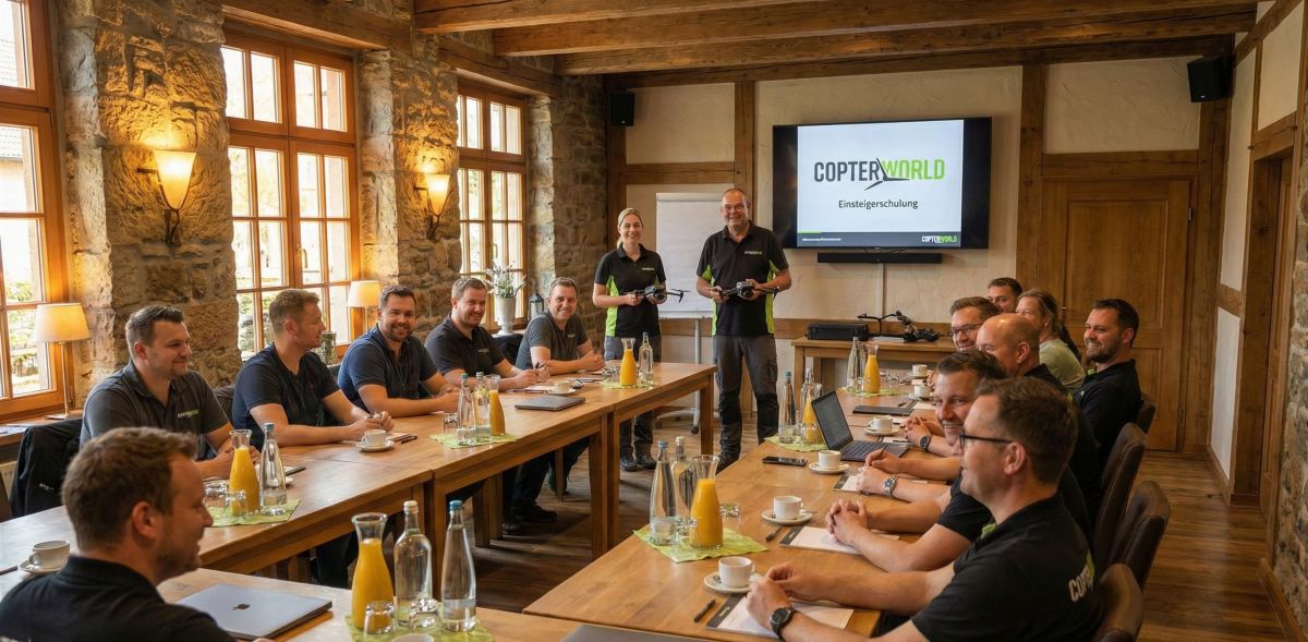 Bild einer vergangenen Schulung  (© Copterworld / Thorsten Keil)