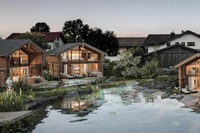 Abenddämmerung am Naturbadesee