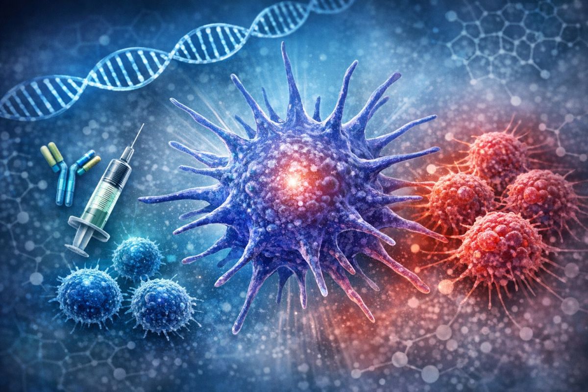 Immuntherapie bei Brustkrebs, dendritische Zelltherapie  (© IMMUMEDIC Limited)