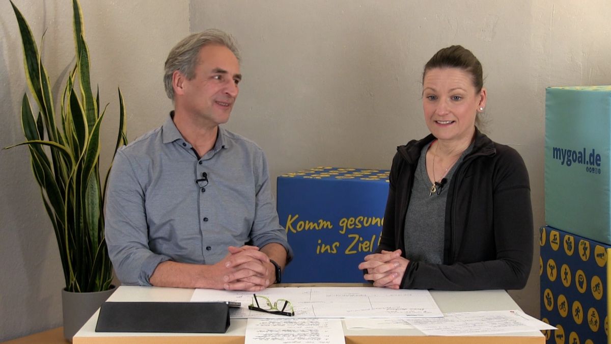 Podcast Hosts Mathias Priebe und Anke Stefaniak (© MyGoal Training)