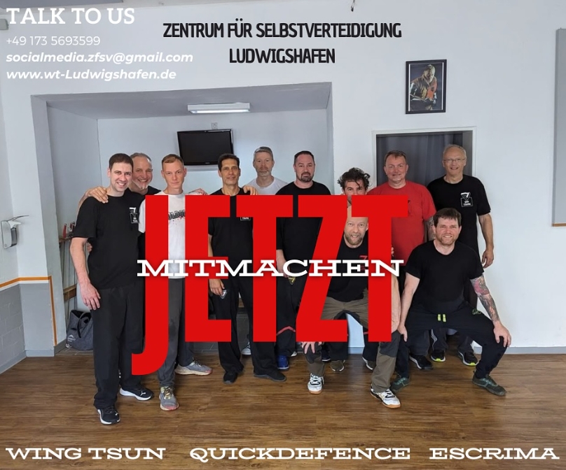 Trainingsgruppe im Zentrum für Selbstverteidigung Ludwigshafen-Maudach (Die Bildrechte liegen bei dem Verfasser der Mitteilung.)