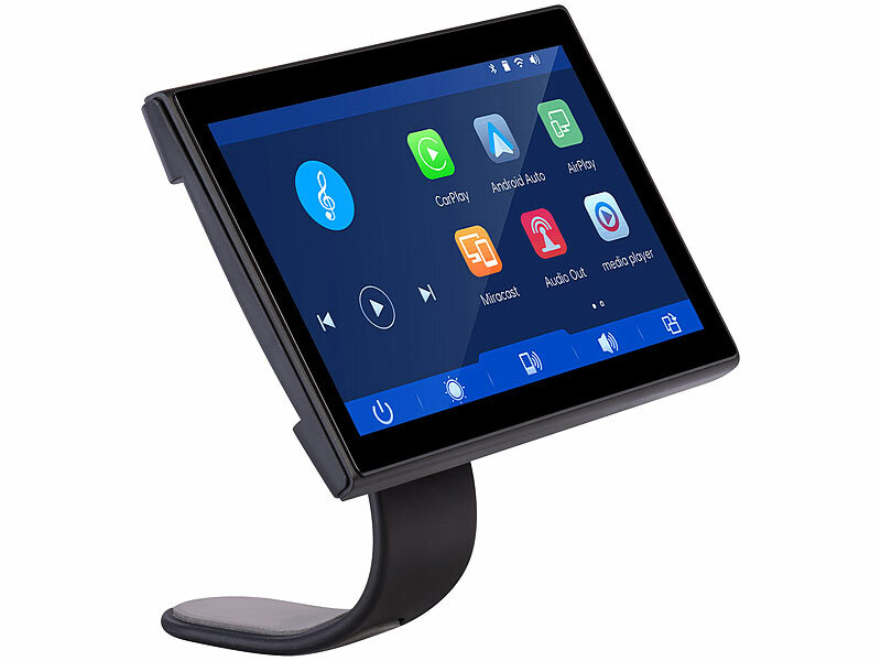 Lescars IPS-HD-Touchscreen CAS-5065, 7"/17,8 cm, für Apple CarPlay& Android Auto, www.pearl.de (Die Bildrechte liegen bei dem Verfasser der Mitteilung.)