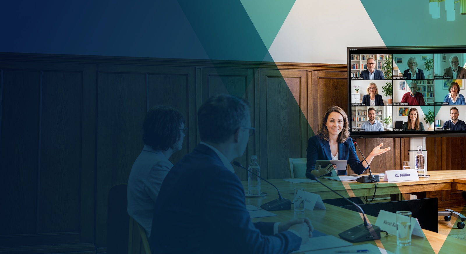 Digitale Sitzungen mit Agovo (Die Bildrechte liegen bei dem Verfasser der Mitteilung.)