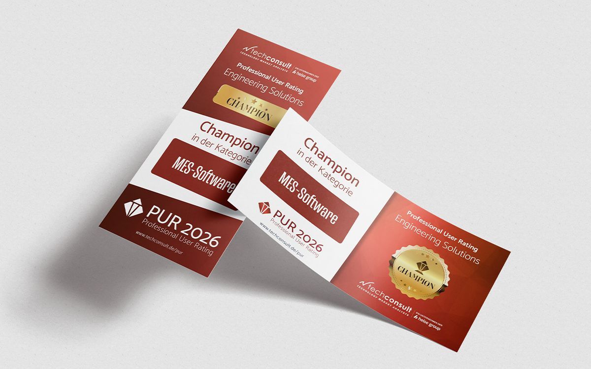 PROXIA Software AG als Champion im PUR Award 2026 - MES-Software überzeugt  (© PROXIA Software AG)