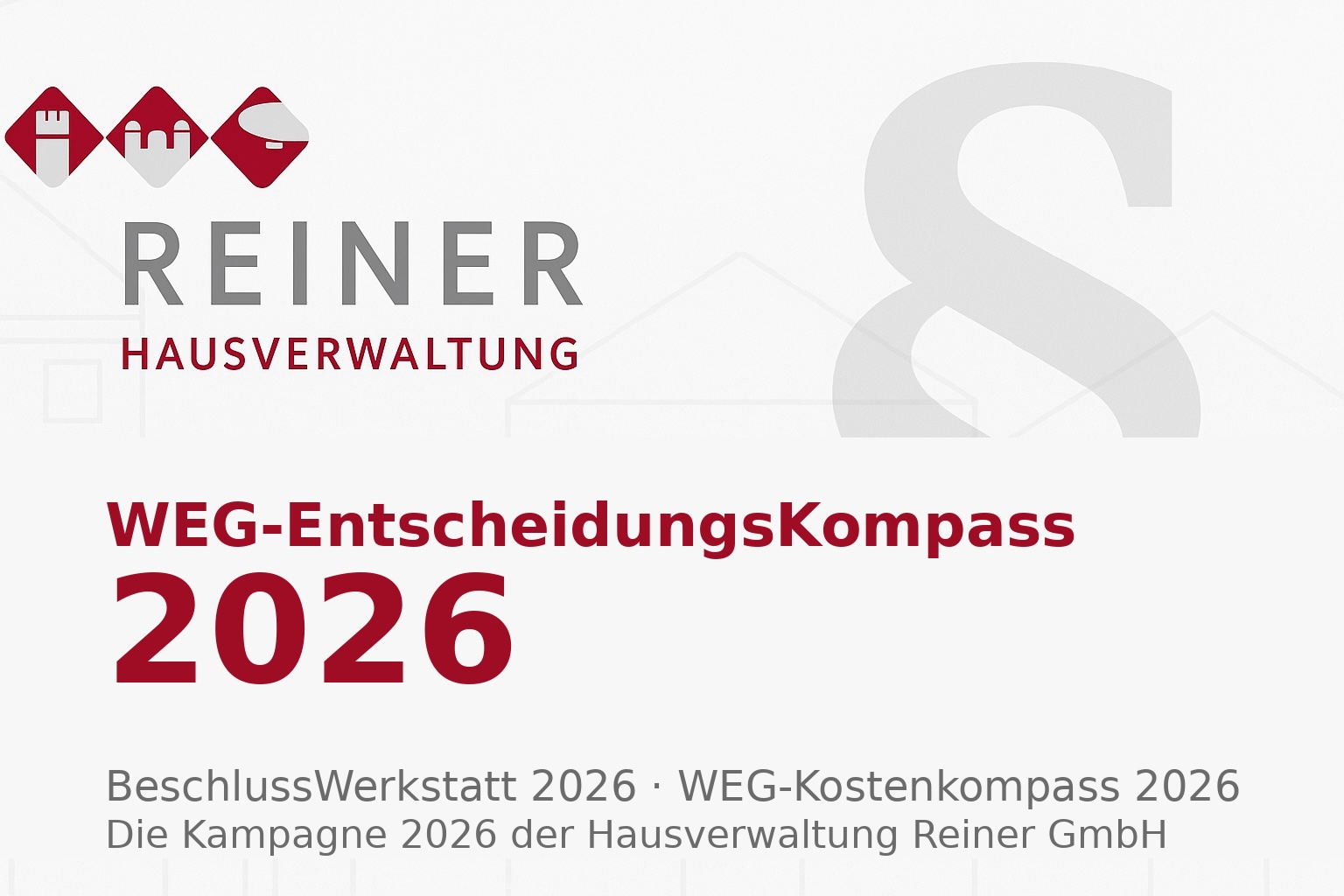 WEG-EntscheidungsKompass 2026: BeschlussWerkstatt 2026 & WEG-Kostenkompass 2026