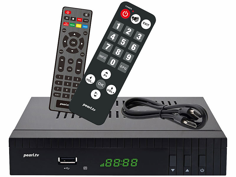 auvisio HD-SAT-Receiver DSR-465, DVB-S/S2, free-to-Air-Empfang, H.265, HDMI, SCART, www.pearl.de (Die Bildrechte liegen bei dem Verfasser der Mitteilung.)