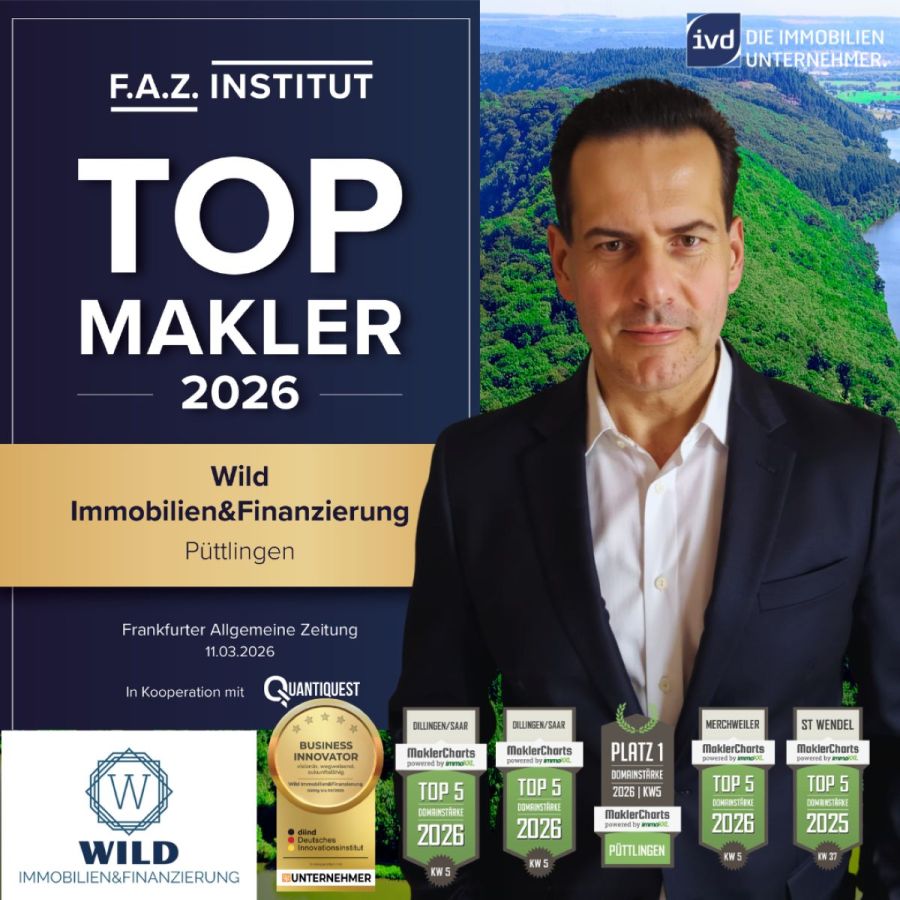 Karl-Heinz Wild als Top-Makler 2026  (© Wild Immobilien&Finanzierung)