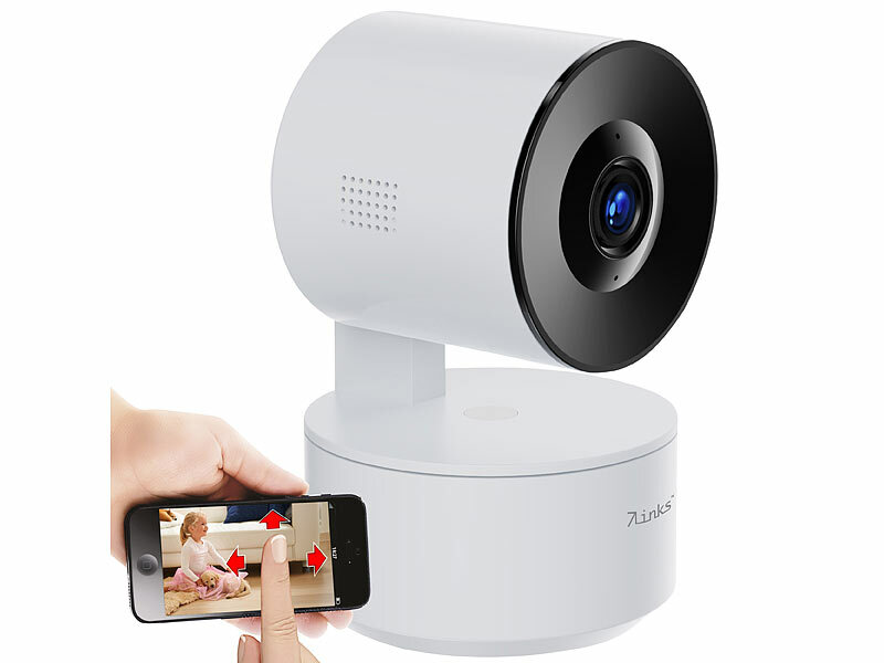 7links 2K-Pan-Tilt-Überwachungskamera IPC-925 mit WLAN, IR-Nachtsicht, App, www.pearl.de (Die Bildrechte liegen bei dem Verfasser der Mitteilung.)