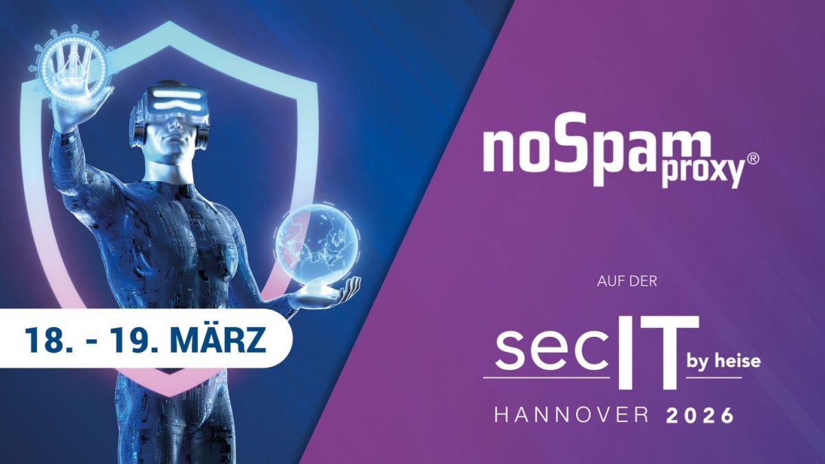 NoSpamProxy zeigt Lösung für E-Mail-Sicherheit auf der secIT 2026 (© )