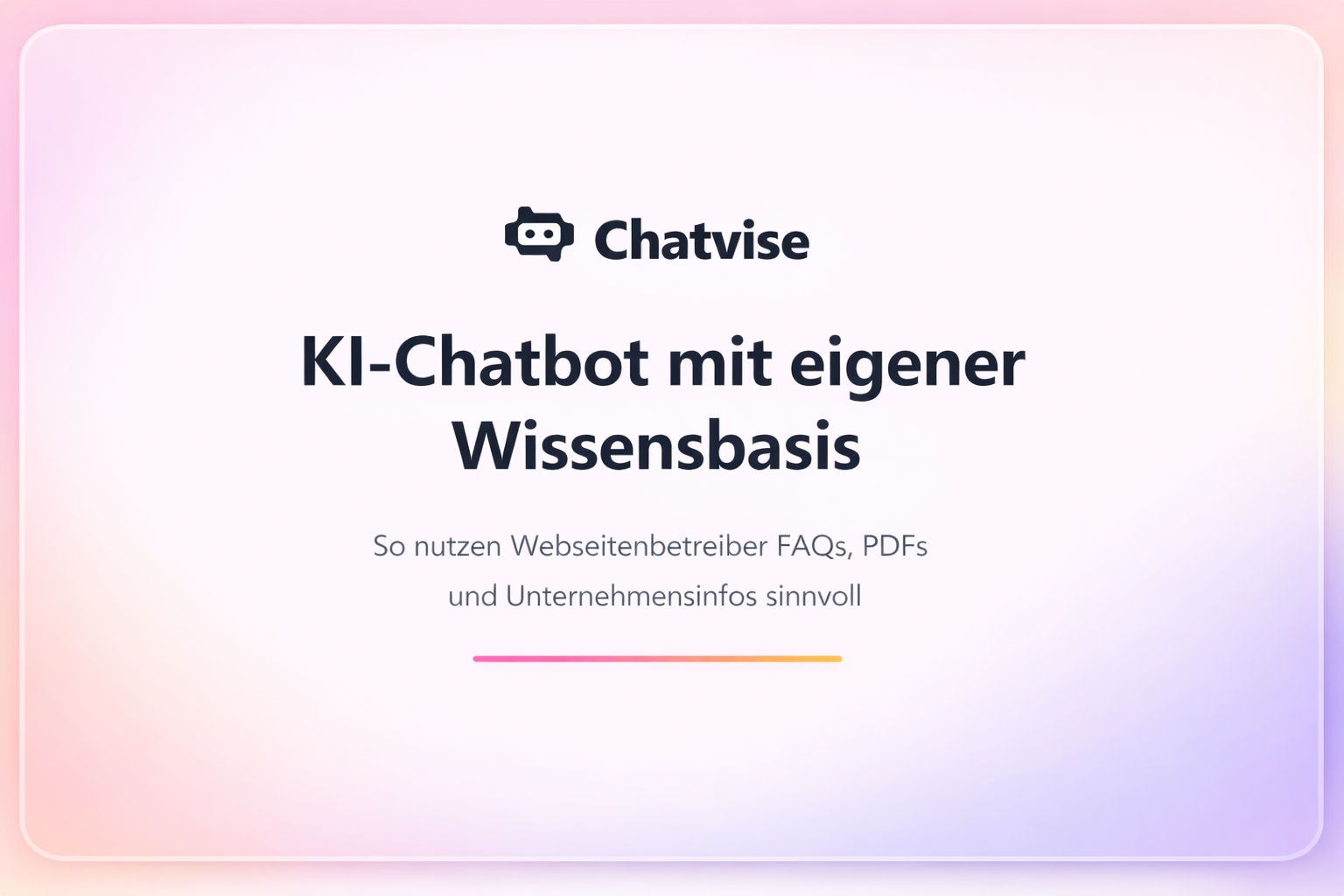 KI-Chatbot mit eigener Wissensbasis (Die Bildrechte liegen bei dem Verfasser der Mitteilung.)