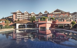 Blick auf die Hotelanlage