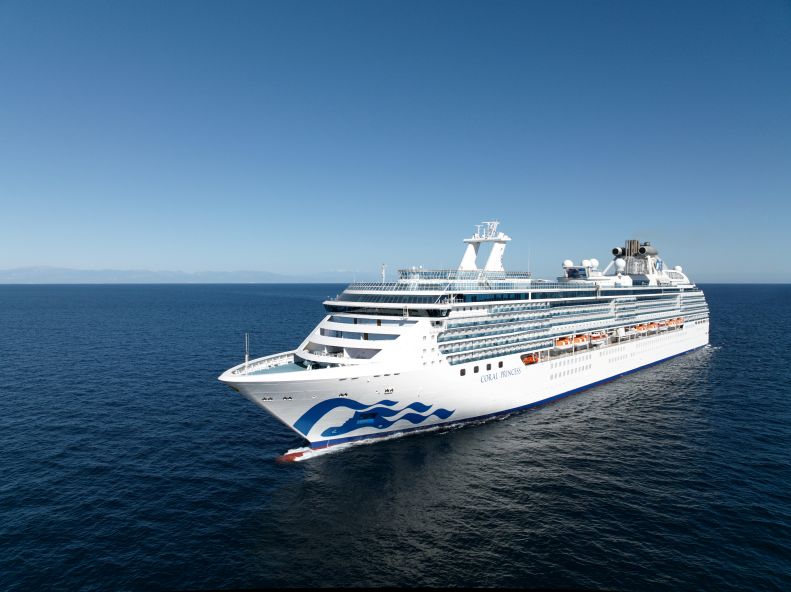 Die Coral Princess startet am 3. Januar 2028 zu einer Weltreise. Foto: Princess Cruises