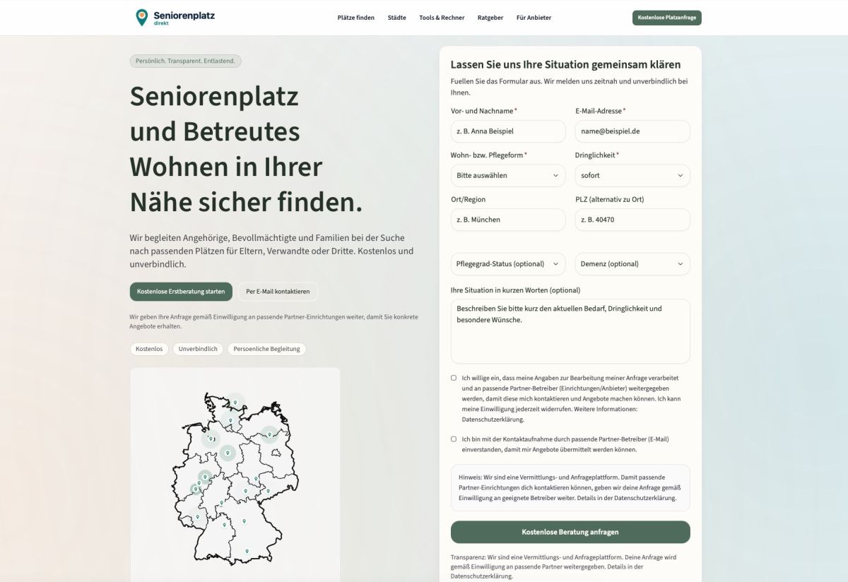 seniorenplatz in der nähe finden (© Seniorenplatz-finden.de)