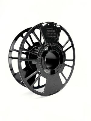 3D-Spule mit offenem Flansch und TieOff-Haken aus Polycarbonat