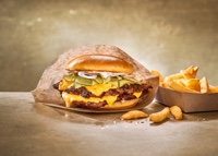 Der Potatoe Bun als Smash Burger. 