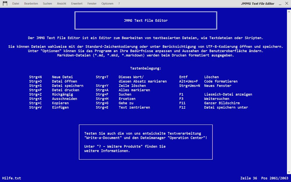 JMMG Text File Editor v1.62