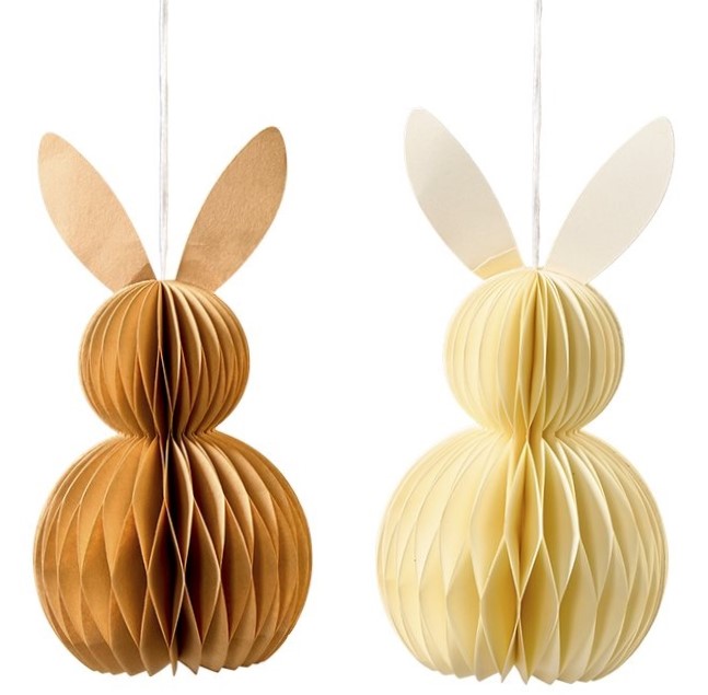 3D-Wabenhasen für die Osterdeko. Jola Simer, 21.03.26, tischdeko-online.de