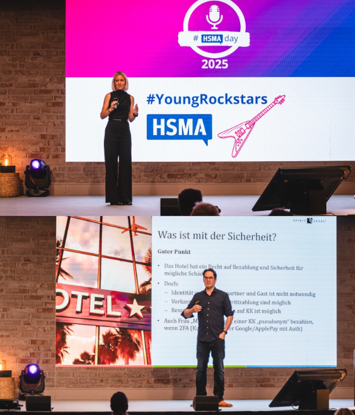 Anna Heuer (HSMA Deutschland e.V.) & Peter Hense (Spirit Legal Rechtsanwälte)