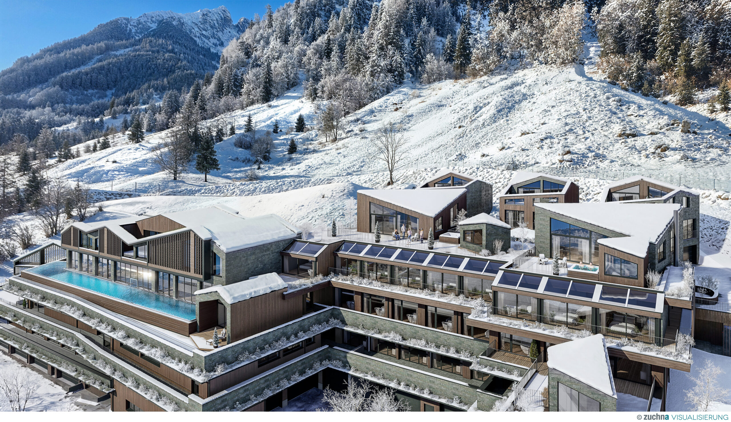 Neues Designer Motel glockna: Achtsamkeit trifft auf Adrenalin @zuchna VISUALISIERUNG