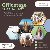 Officetage 2026 - Assistenzkongress in München - Wbildung Akademie GmbH