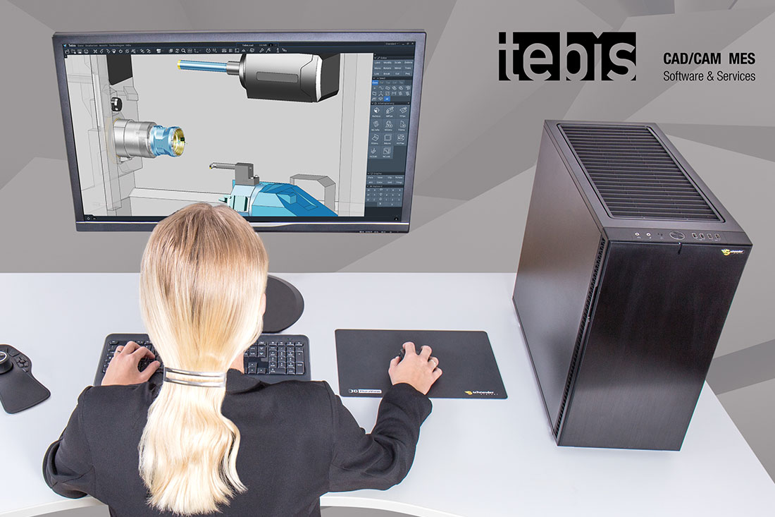 Schneider Digital präsentiert Tebis-zertifizierte Workstation-Lösungen. (Die Bildrechte liegen bei dem Verfasser der Mitteilung.)