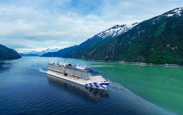 Mit der Star Princess kreuzt auch das jüngste Schiff der Flotte vor Alaska