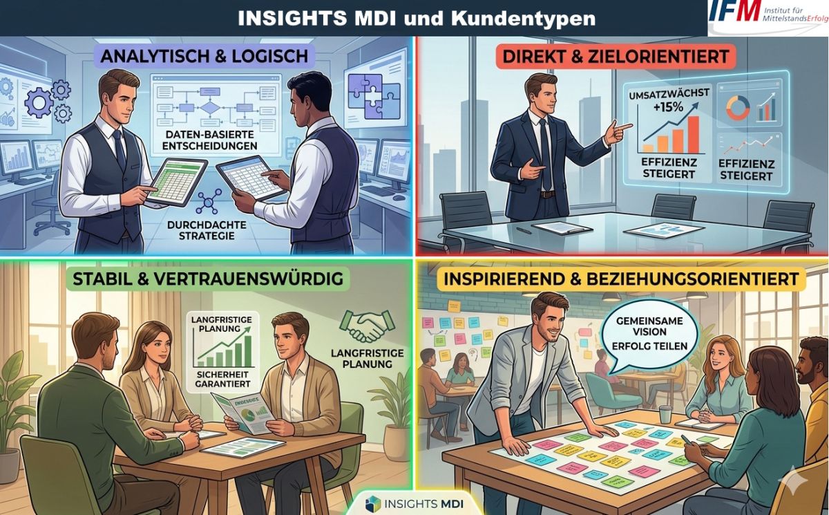 4 Verhaltenstypen  (© IFM - KI generiert)