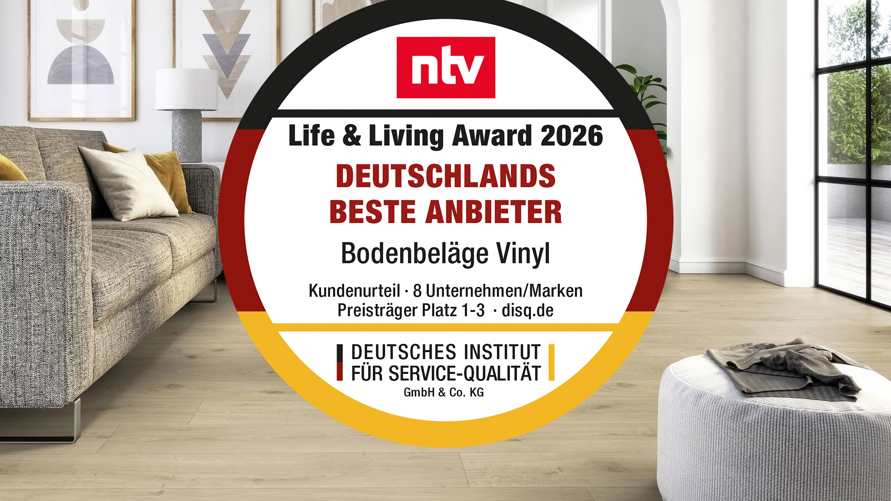 Tarkett erhält Life& Living Award 2026 für Vinylböden (Die Bildrechte liegen bei dem Verfasser der Mitteilung.)