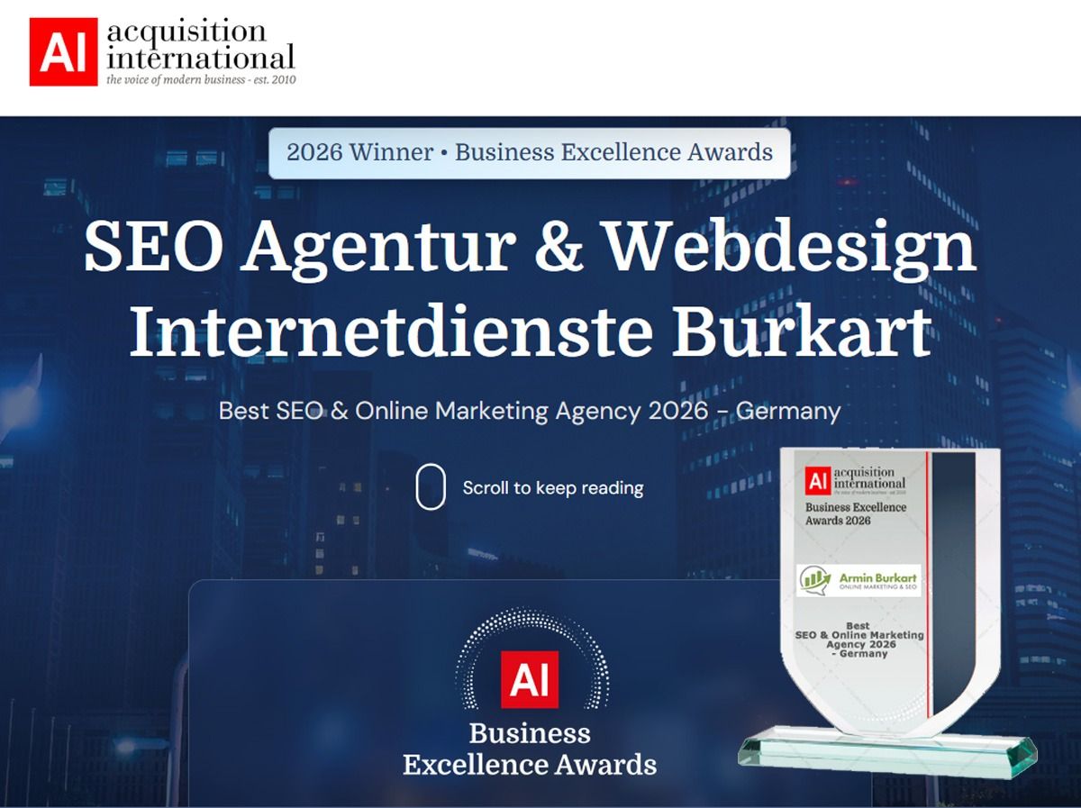 Beste SEO- & Online-Marketing-Agentur 2026 - Deutschland (© Online-Marketing & SEO Agentur - Internetdienste Burkart)