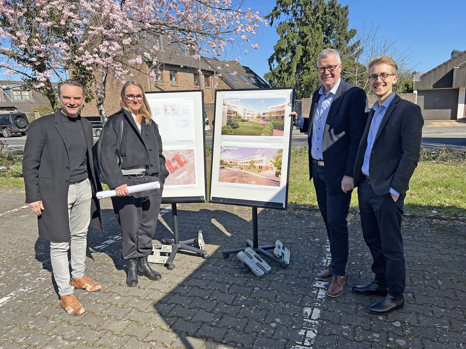 (v.l.): Holger Kirsch, Heike Autermann, Matthias Hopster und Nils Fuchs. (Die Bildrechte liegen bei dem Verfasser der Mitteilung.)