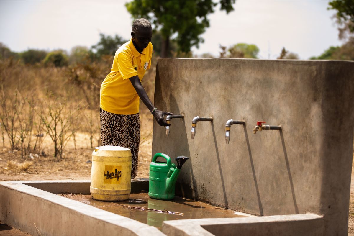 Von Help finanzierter Brunnen in Yirol East, Südsudan (© Help - Hilfe zur Selbsthilfe / Padi Pictures)