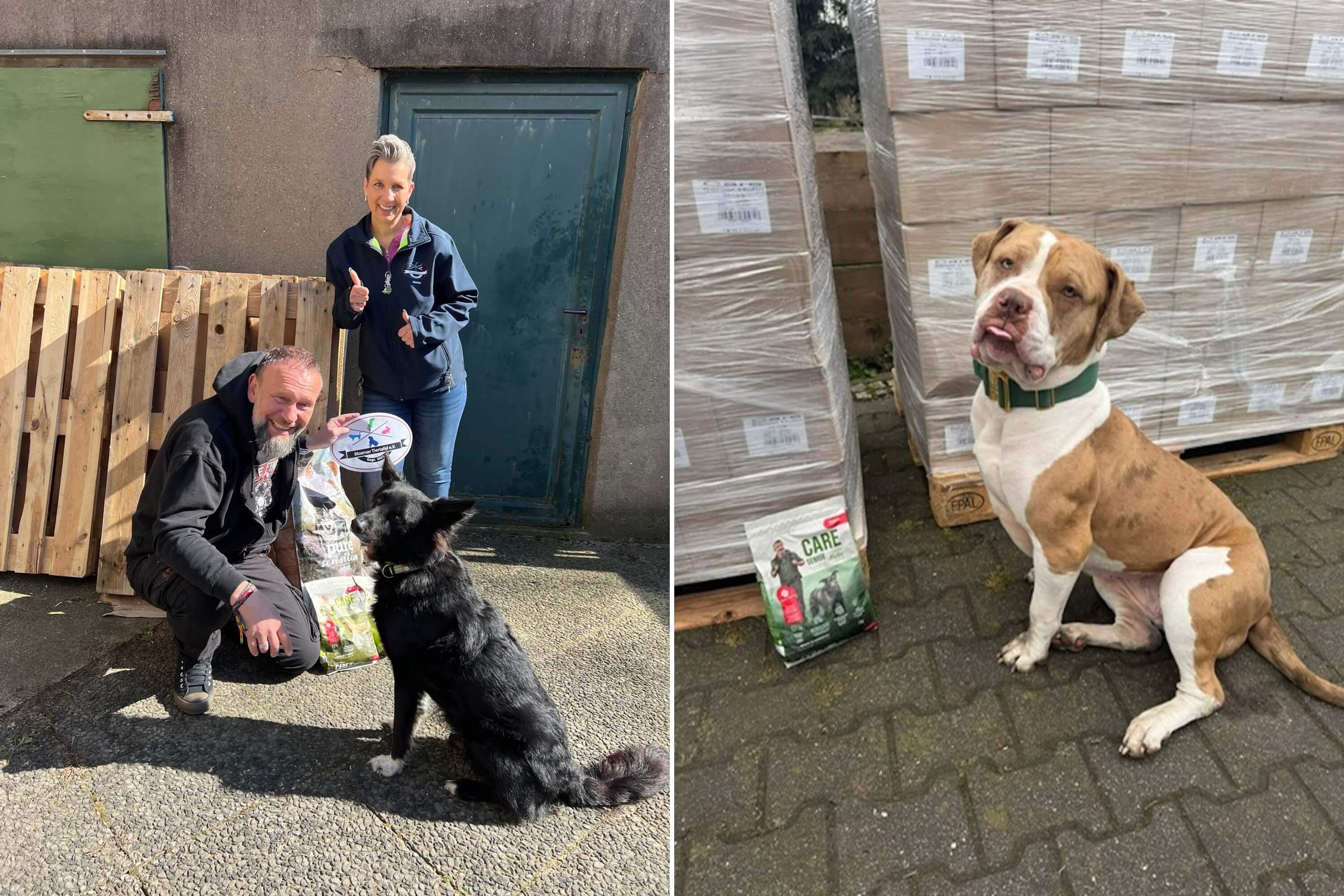 Martin Markowsky bei der Futterspendenaktion