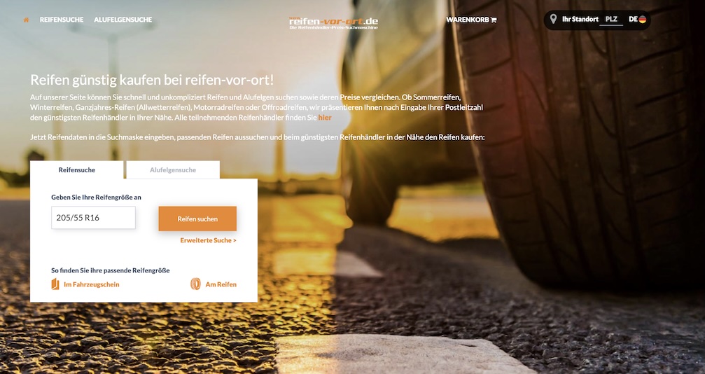 Reifen-vor-Ort macht den Reifenservice digital sichtbar