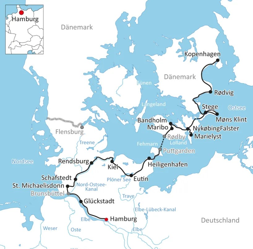 Radreise Hamburg Kopenhagen (Die Bildrechte liegen bei dem Verfasser der Mitteilung.)