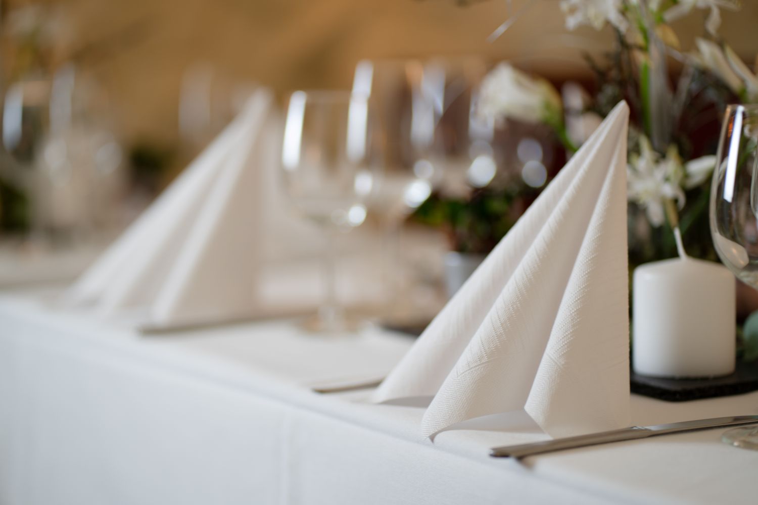 Servietten in der Gastronomie (Die Bildrechte liegen bei dem Verfasser der Mitteilung.)