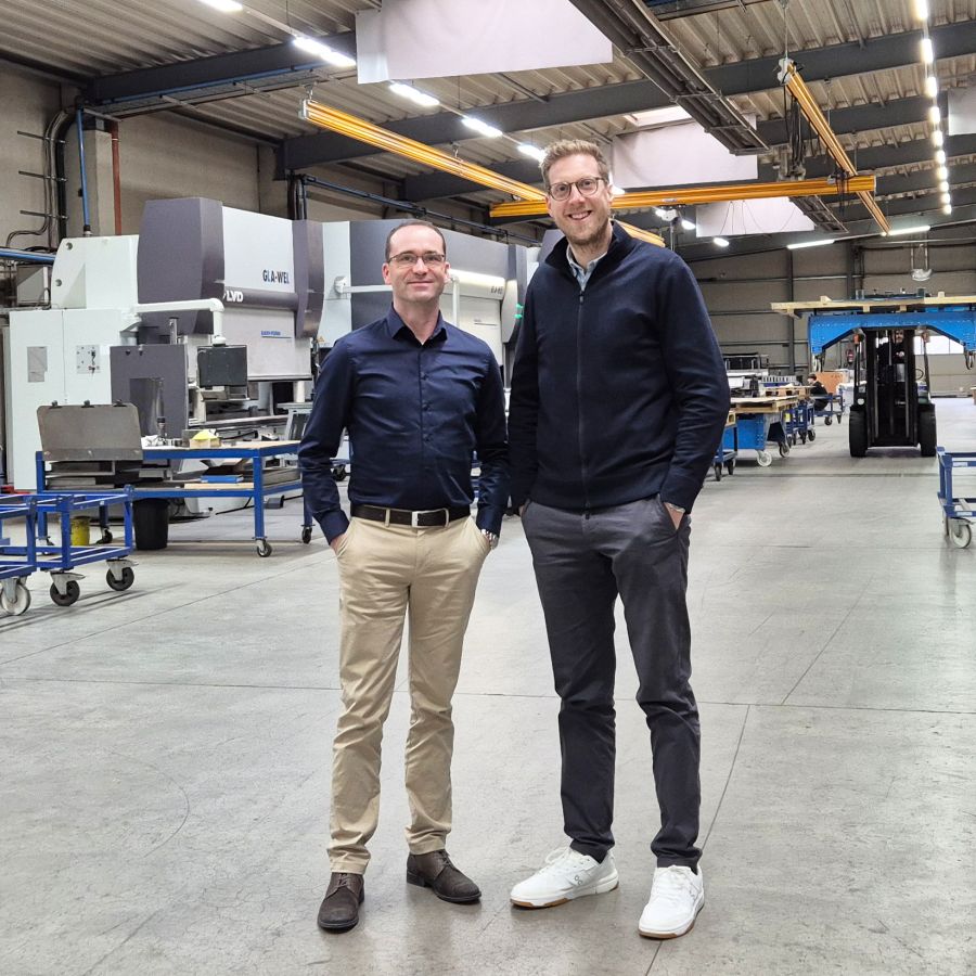 Simon Welkener (im Bild links), Geschäftsführender Gesellschafter, Marc Dralle (r), Geschäftsführer (© GLA-WEL GmbH)