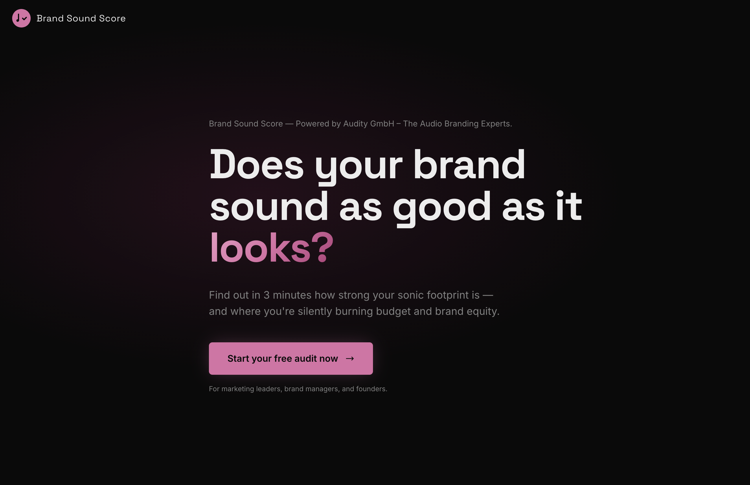 Der Brand Sound Score der Audity GmbH