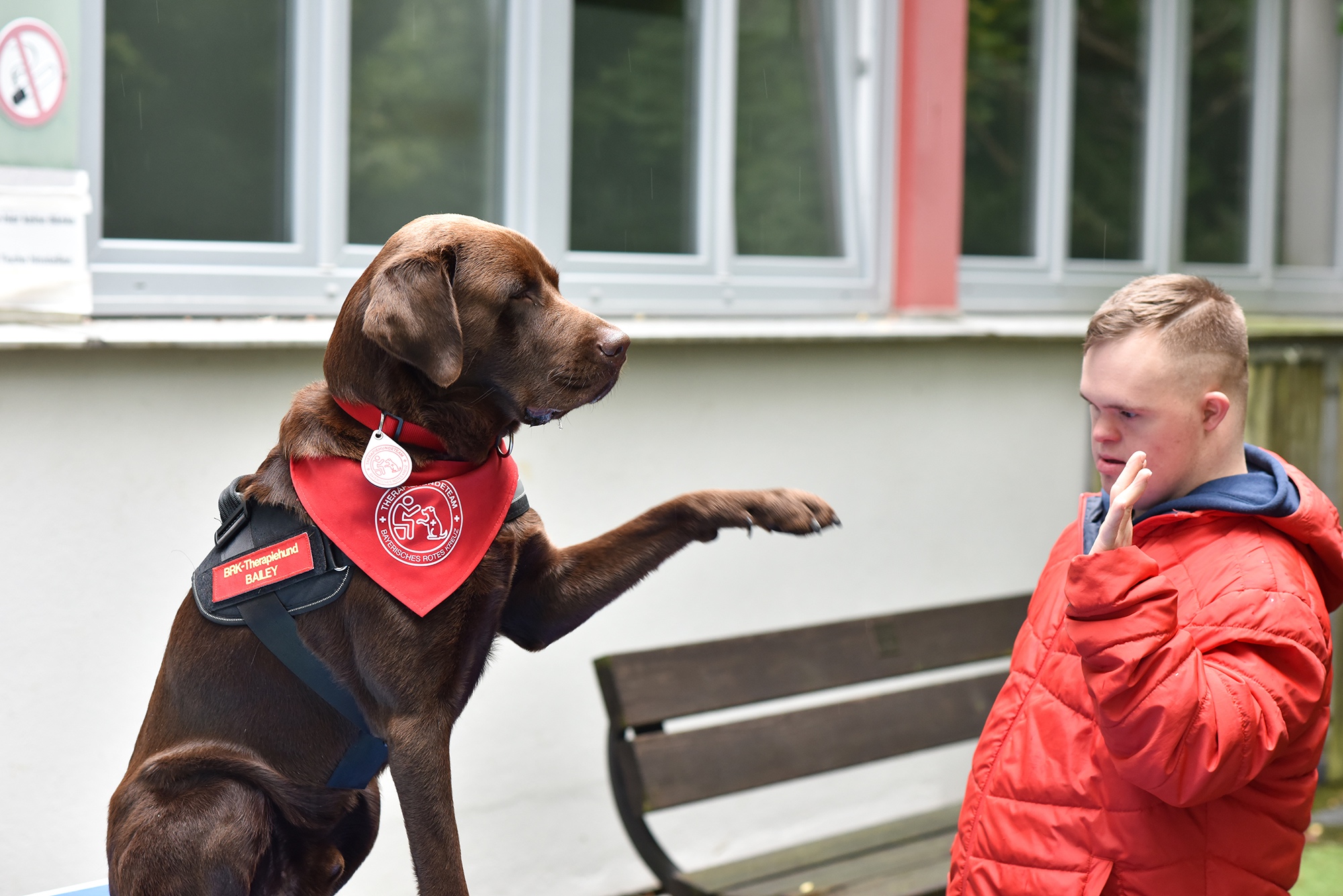 Bailey und Fabian (Foto: Kerstin Bönisch/Uniklinikum Erlangen)