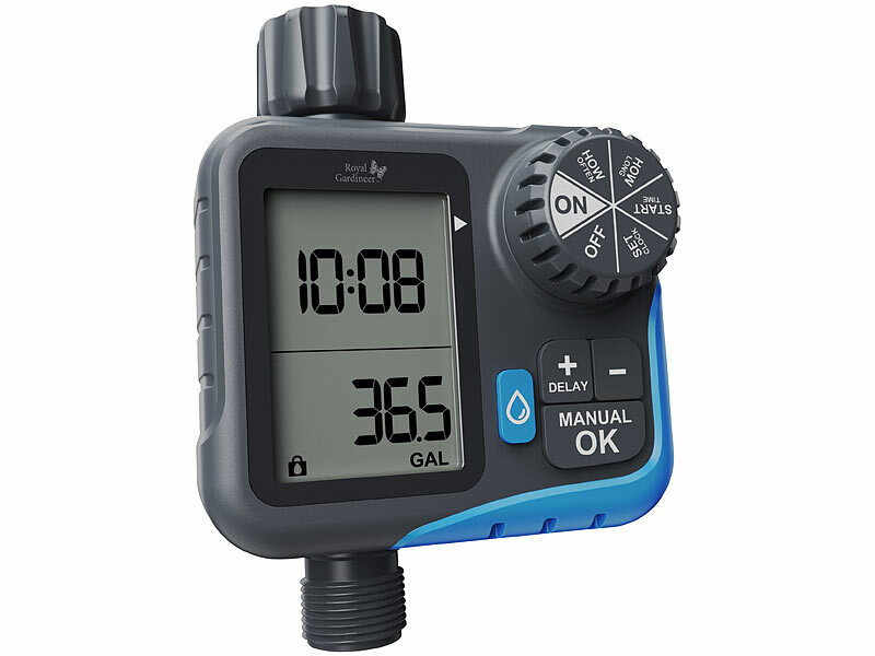 Royal Gardineer Digitaler 2in1-Bewässerungscomputer und -Wasserzähler BWC-640, www.pearl.de (Die Bildrechte liegen bei dem Verfasser der Mitteilung.)