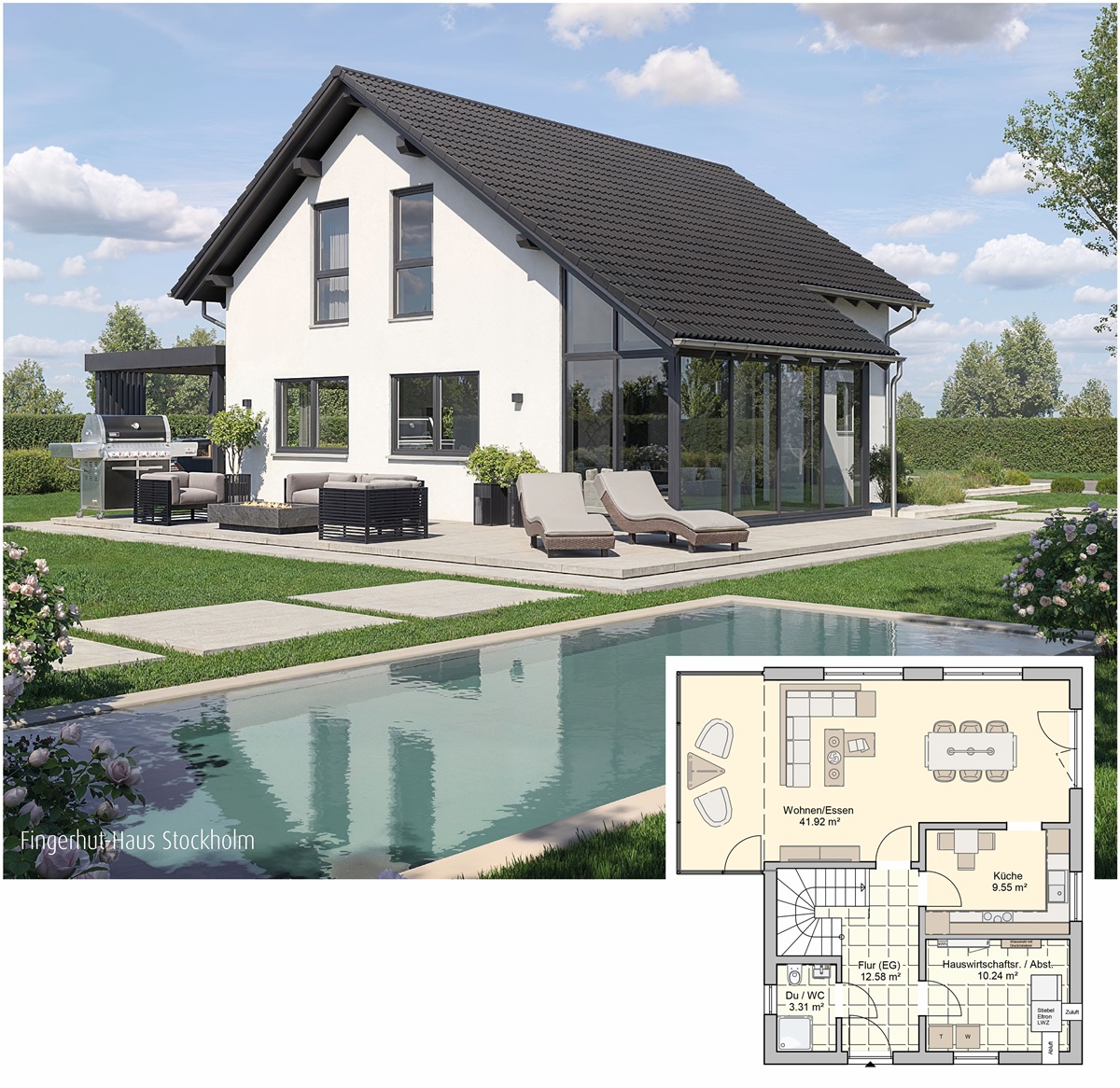 Fingerhut Haus Stockholm inkl. Grundriss (Bildquelle: Fingerhut Haus)