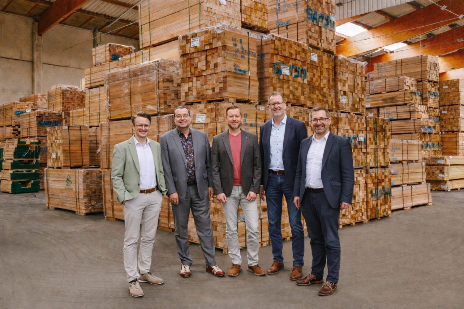 V.l.n.r.: Dr. Timo Lemcke, Jürgen Lühmann, Andreas Kabke, Jörg Neben und Max Roggemann