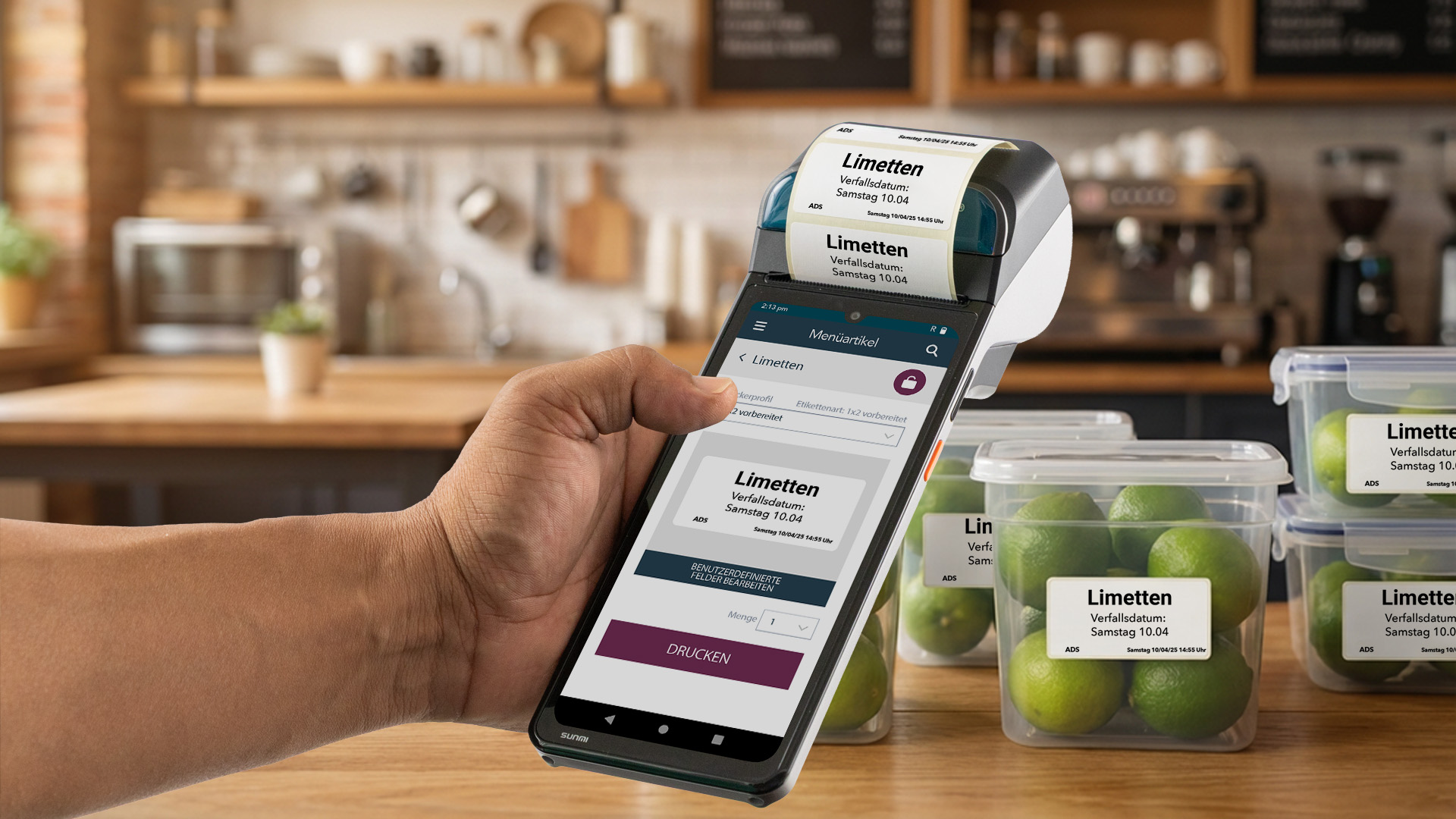 Der DateCodeGenie® Mini von NCCO ist eine All-in-One-Handgerät-Lösung, die für jede Gastronomie-Umgebung entwickelt wurde.