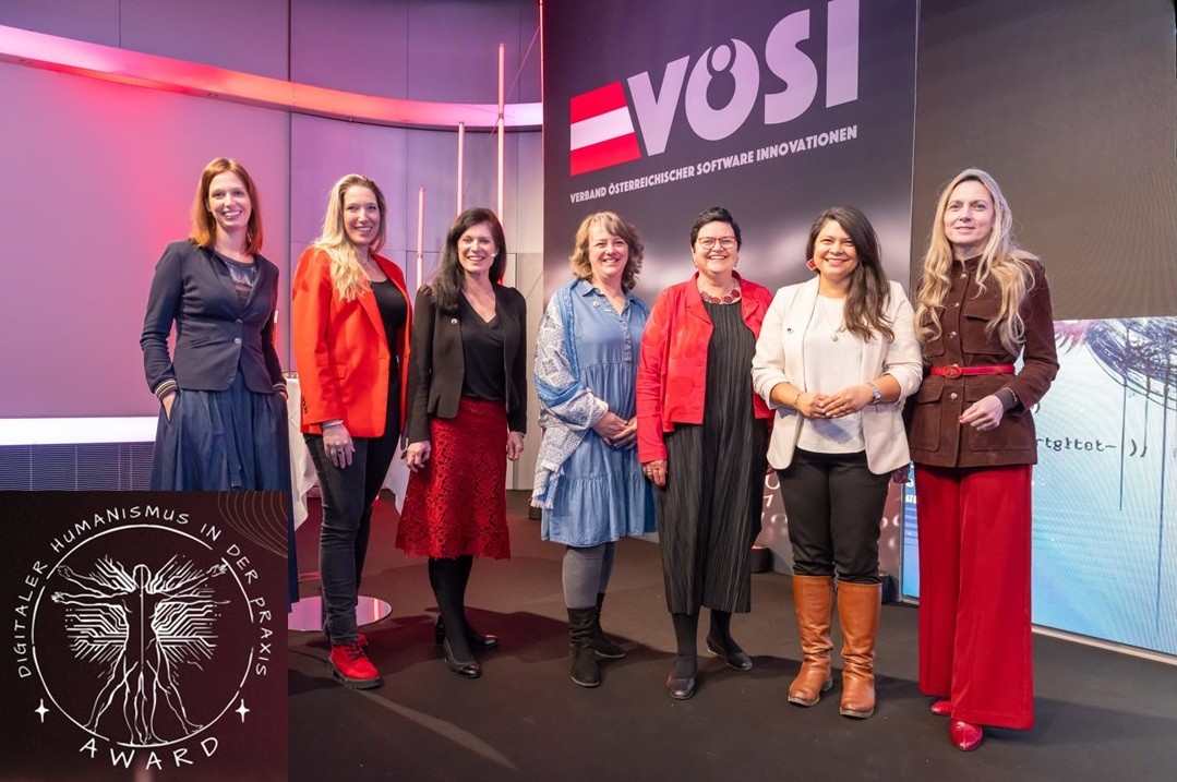 Board von VÖSI WOMENinICT freut sichüber die Ehrung (Bildquelle: VÖSI/APA-Fotoservice/Krisztian Juhasz)