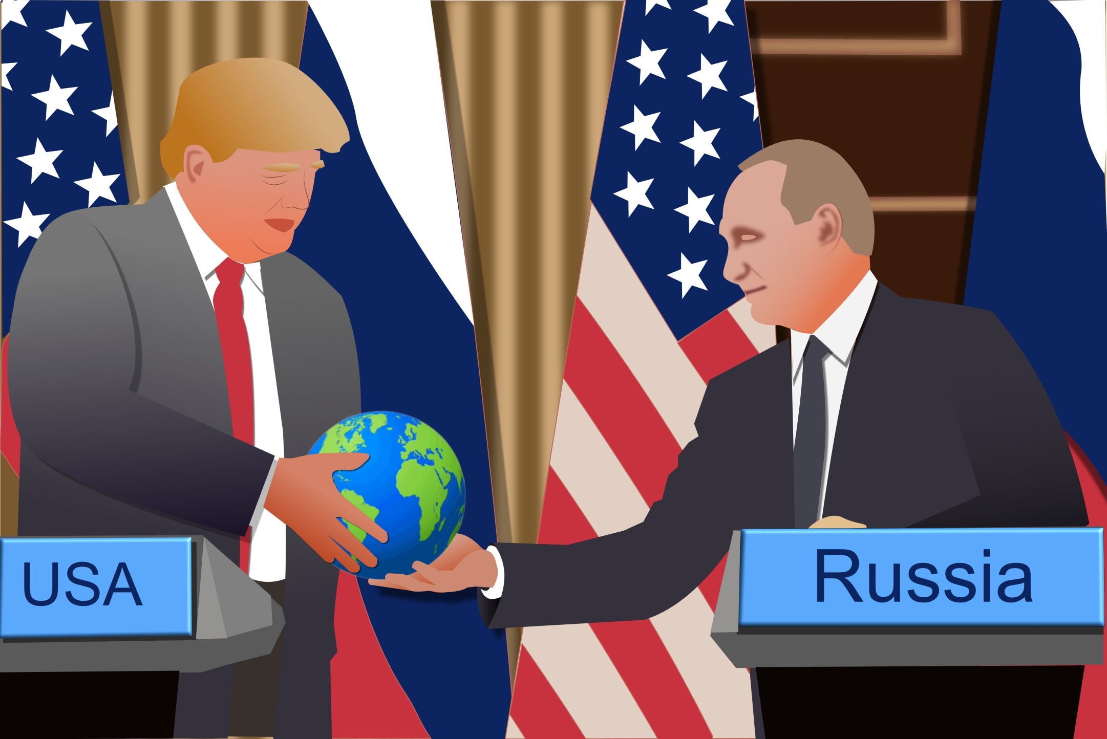 Die Neuverteilung der Welt: Trump, Putin (Bildquelle: Pixabay, Lola 4556677)