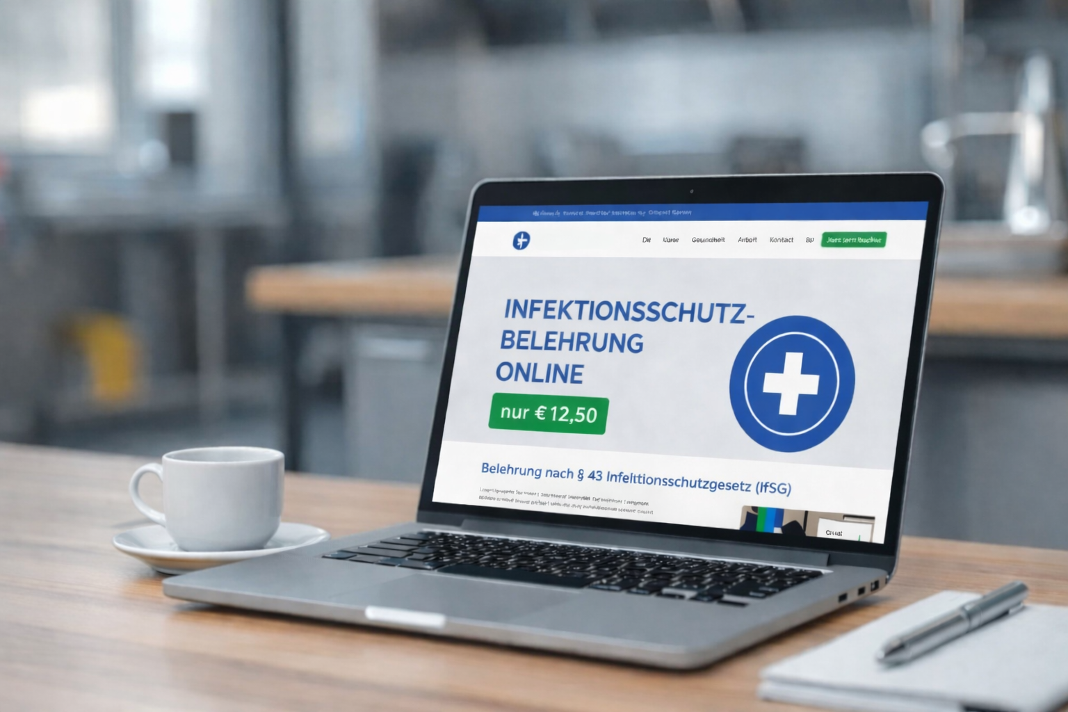 Infektionsschutzbelehrung online ab sofort für 12,50 Euro