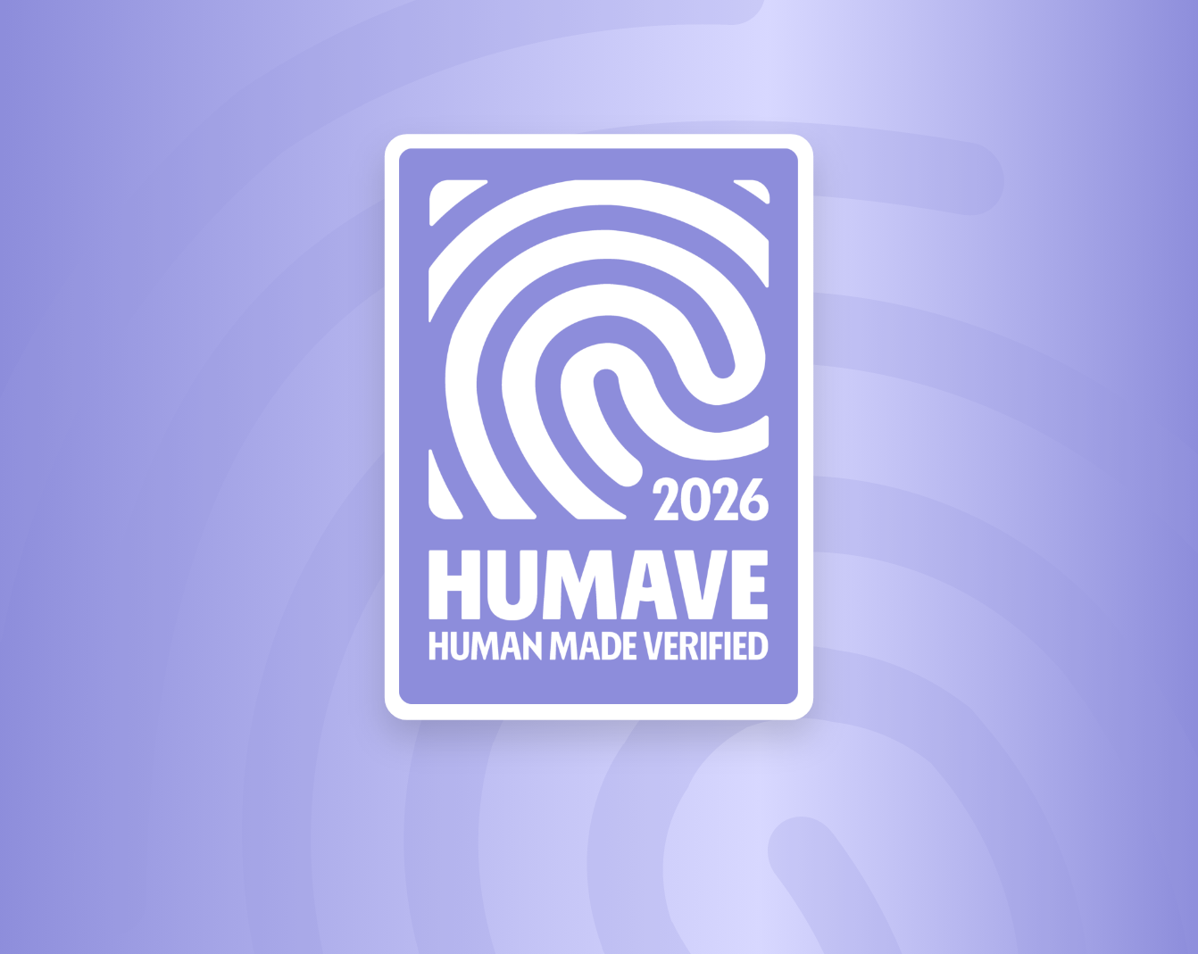 Das HUMAVE Label. Echte Arbeit. Klar erkennbar.