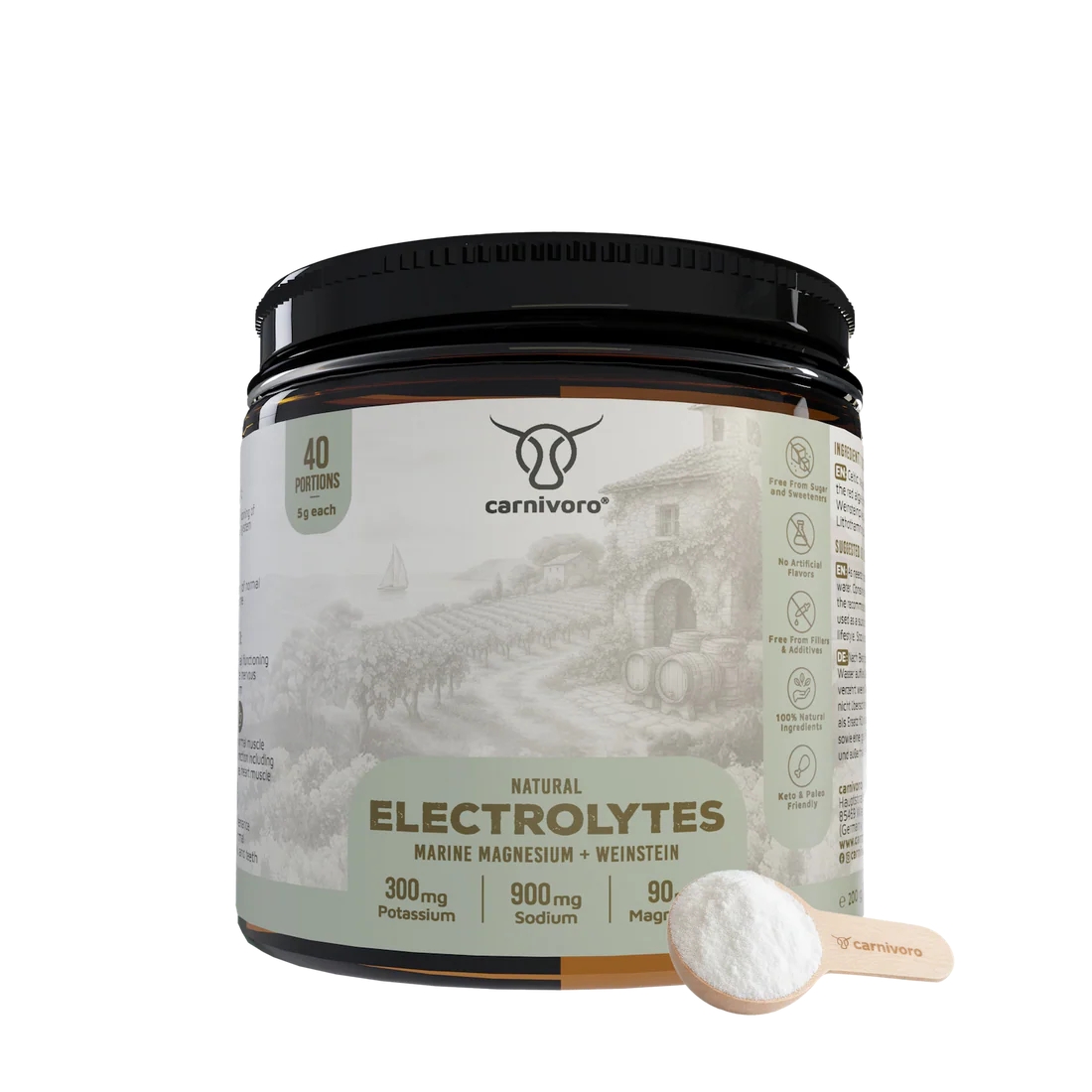 carnivoro - elektrolyte - Ohne Zucker und Ohne Süßstoffe - Keto - Paleo (Die Bildrechte liegen bei dem Verfasser der Mitteilung.)