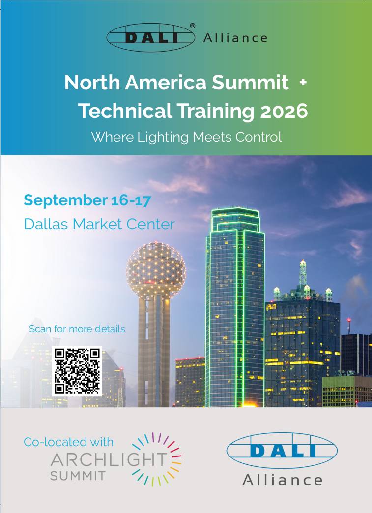 Der 3. jährliche DALI North America Summit findet am 16. und 17. September 2026 in Dallas, Texas, st (Bildquelle: DALI Alliance)