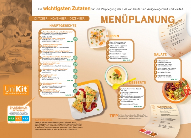 UniKit:  Gut geplant. Abwechslungsreich gekocht.
