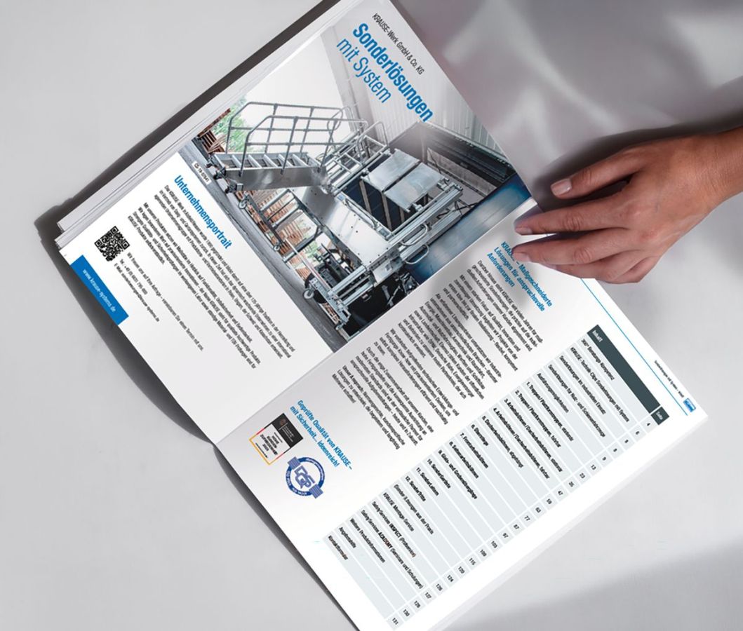 Der neue KRAUSE-Katalog für Sonderlösungen mit System ist da (© KRAUSE-Werk GmbH)